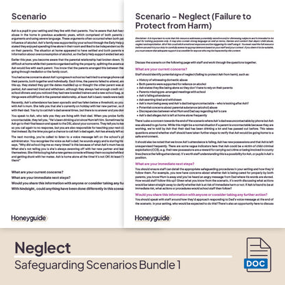 Safeguarding Scenarios Bundle 1