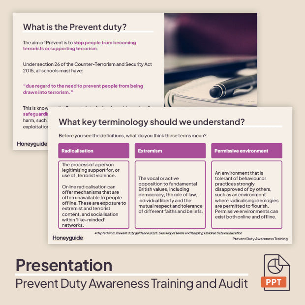 Prevent Duty Awareness Training and Audit Bundle
