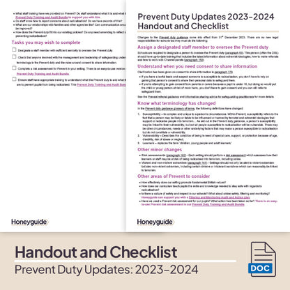 Prevent Duty Update (2023-2024) Bundle
