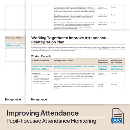 Attendance Champion: Monitoring and Pupil-Focused Planning Bundle