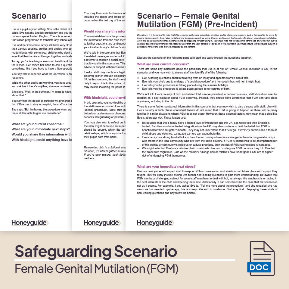 Female Genital Mutilation: Safeguarding Training Bundle