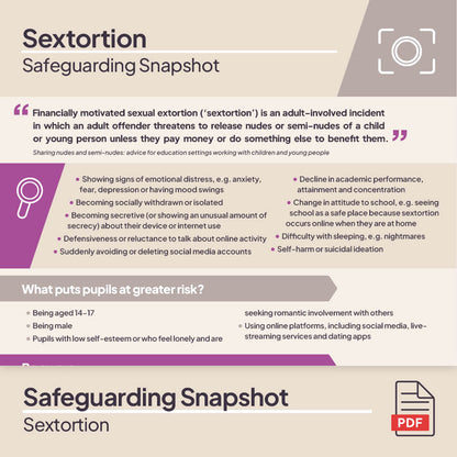 Sextortion: Safeguarding Training Bundle
