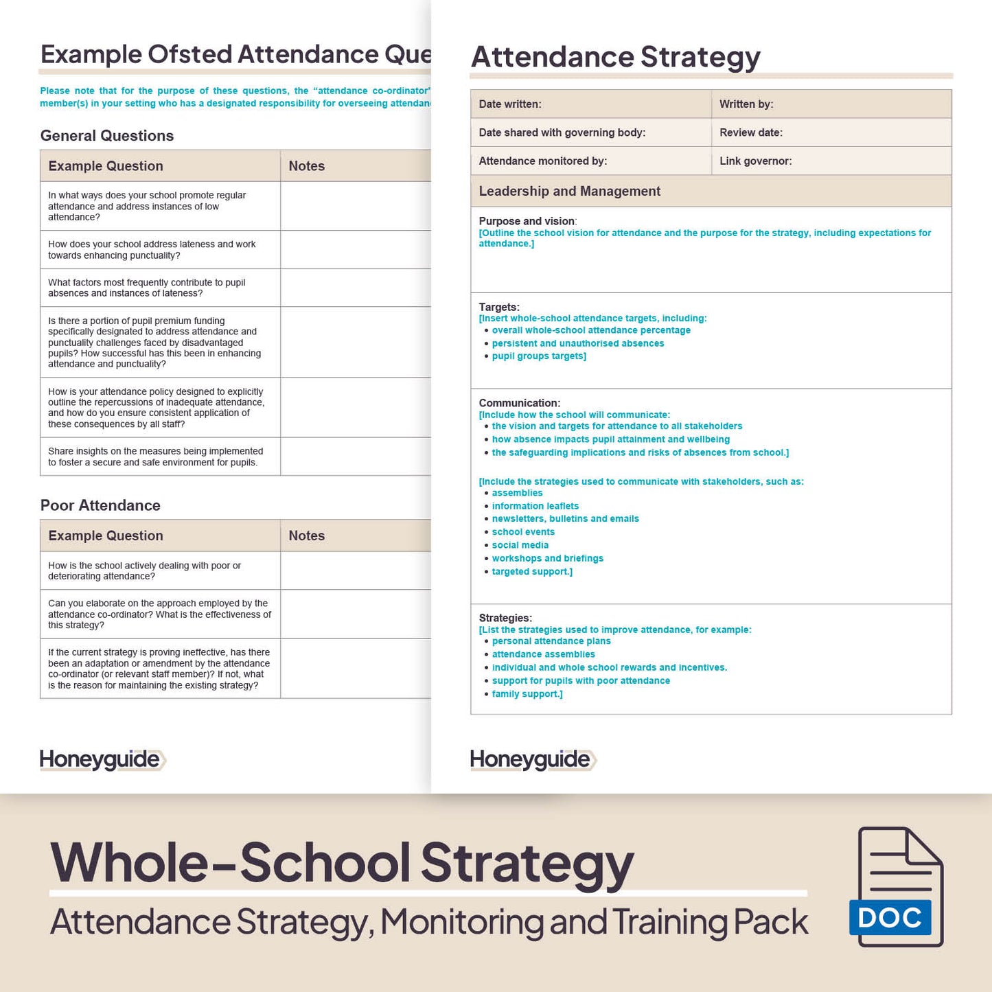 Attendance Strategy, Monitoring and Training Pack