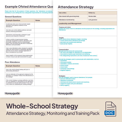 Attendance Strategy, Monitoring and Training Pack