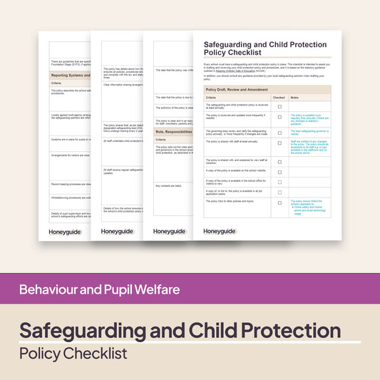 Safeguarding and Child Protection Policy Checklist
