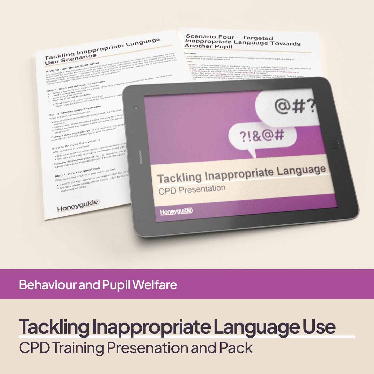 Tackling Inappropriate Language: Behaviour CPD Training Bundle