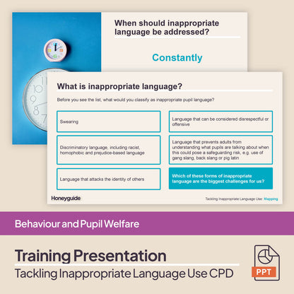 Tackling Inappropriate Language: Behaviour CPD Training Bundle