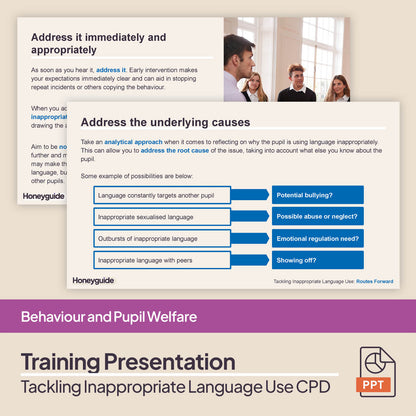 Tackling Inappropriate Language: Behaviour CPD Training Bundle