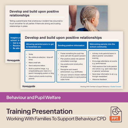 Working With Families to Support Behaviour: CPD Training Bundle