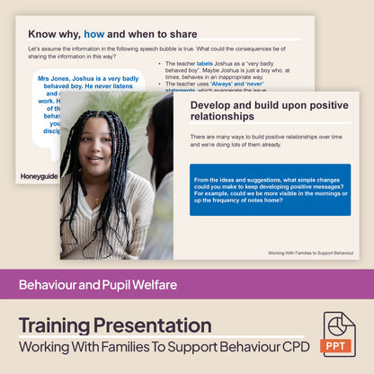 Working With Families to Support Behaviour: CPD Training Bundle