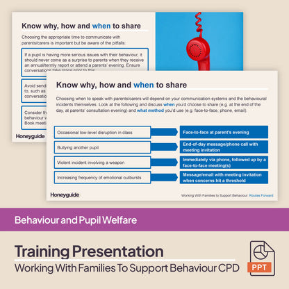 Working With Families to Support Behaviour: CPD Training Bundle