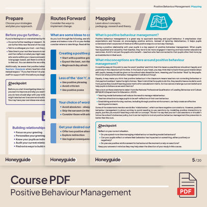 Positive Behaviour Management CPD Course