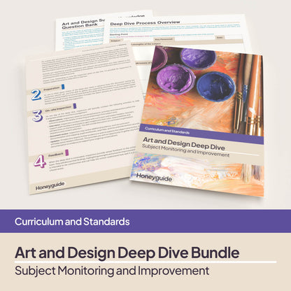 Art and Design Deep Dive and Subject Knowledge Bundle by Honeyguide School Leader Support