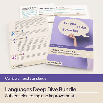 Languages Deep Dive and Subject Knowledge Bundle by Honeyguide School Leader Support