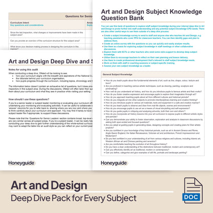 Deep Dive in Every Subject: Full Curriculum Set - Honeyguide School Leader Support