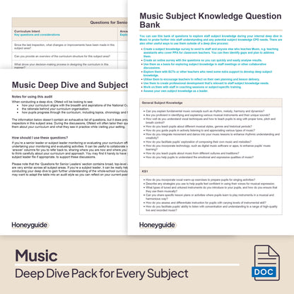 Deep Dive in Every Subject: Full Curriculum Set - Honeyguide School Leader Support