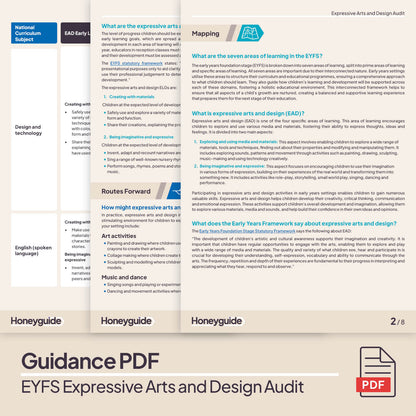 Expressive Arts and Design Audit Pack