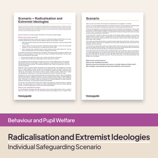 Safeguarding Scenario: Radicalisation and Extremist Ideologies