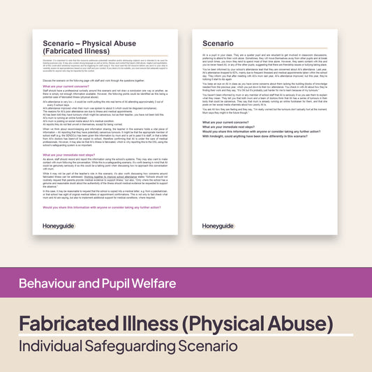 Safeguarding Scenario: Fabricated Illness (Physical Abuse)