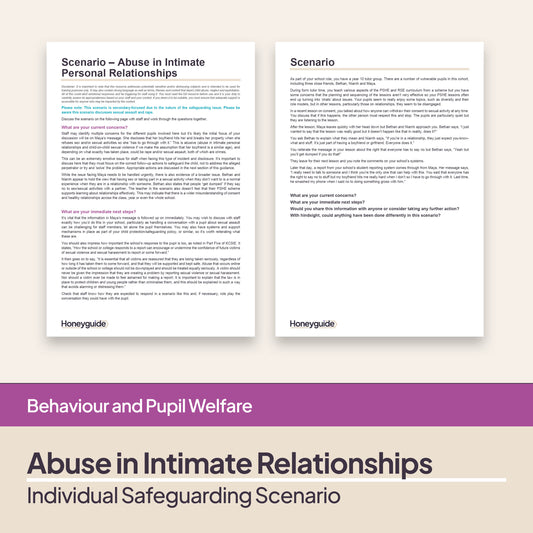 Safeguarding Scenario: Abuse in Intimate Personal Relationships