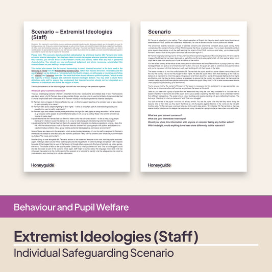 Safeguarding Scenario: Extremist Ideologies (Staff Views)