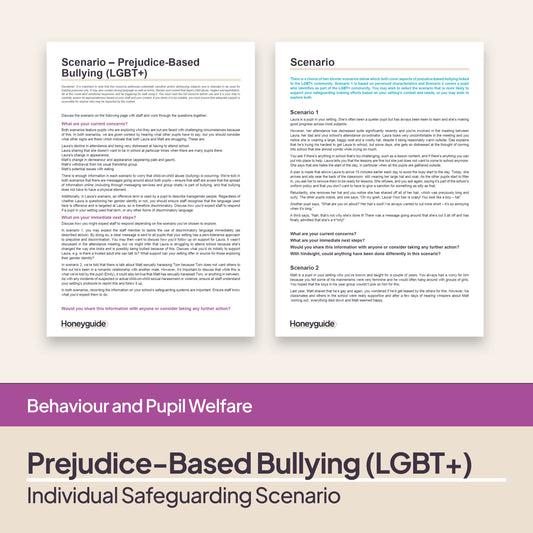 Safeguarding Scenario: Prejudice-Based Bullying (LGBT+)