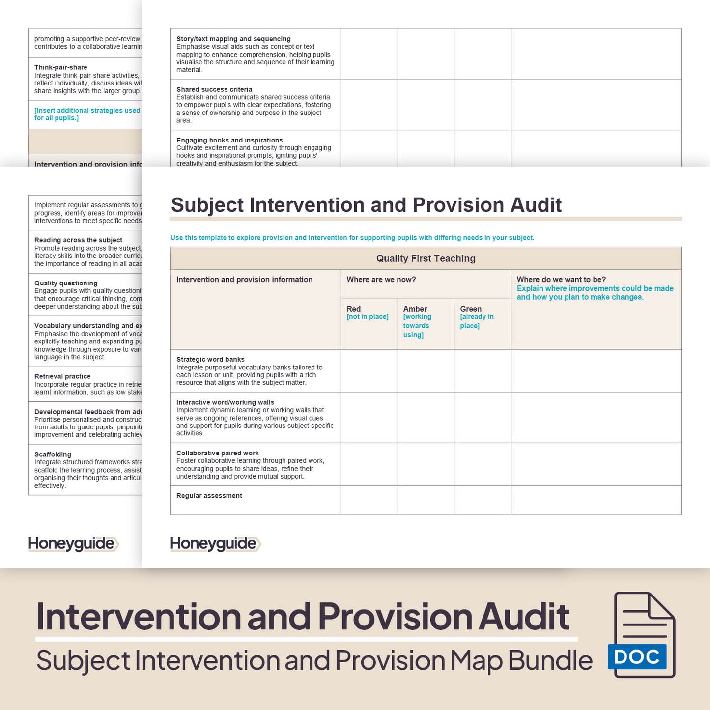 Subject Intervention and Provision Map Bundle