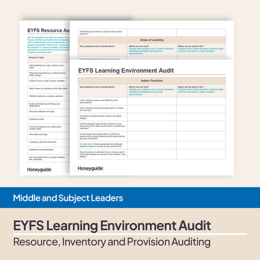 EYFS Learning Environment and Resource Audit Bundle