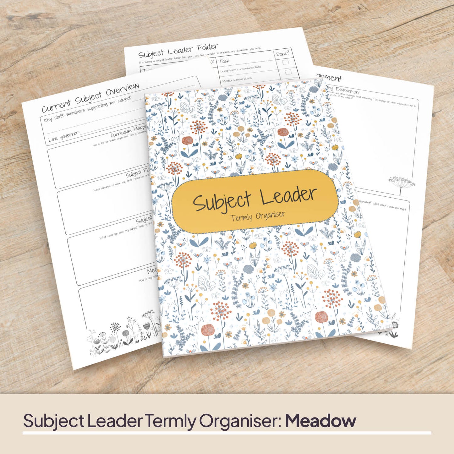 Subject Leader Termly Organiser