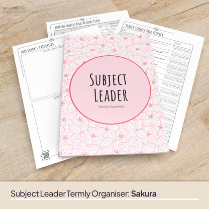 Subject Leader Termly Organiser