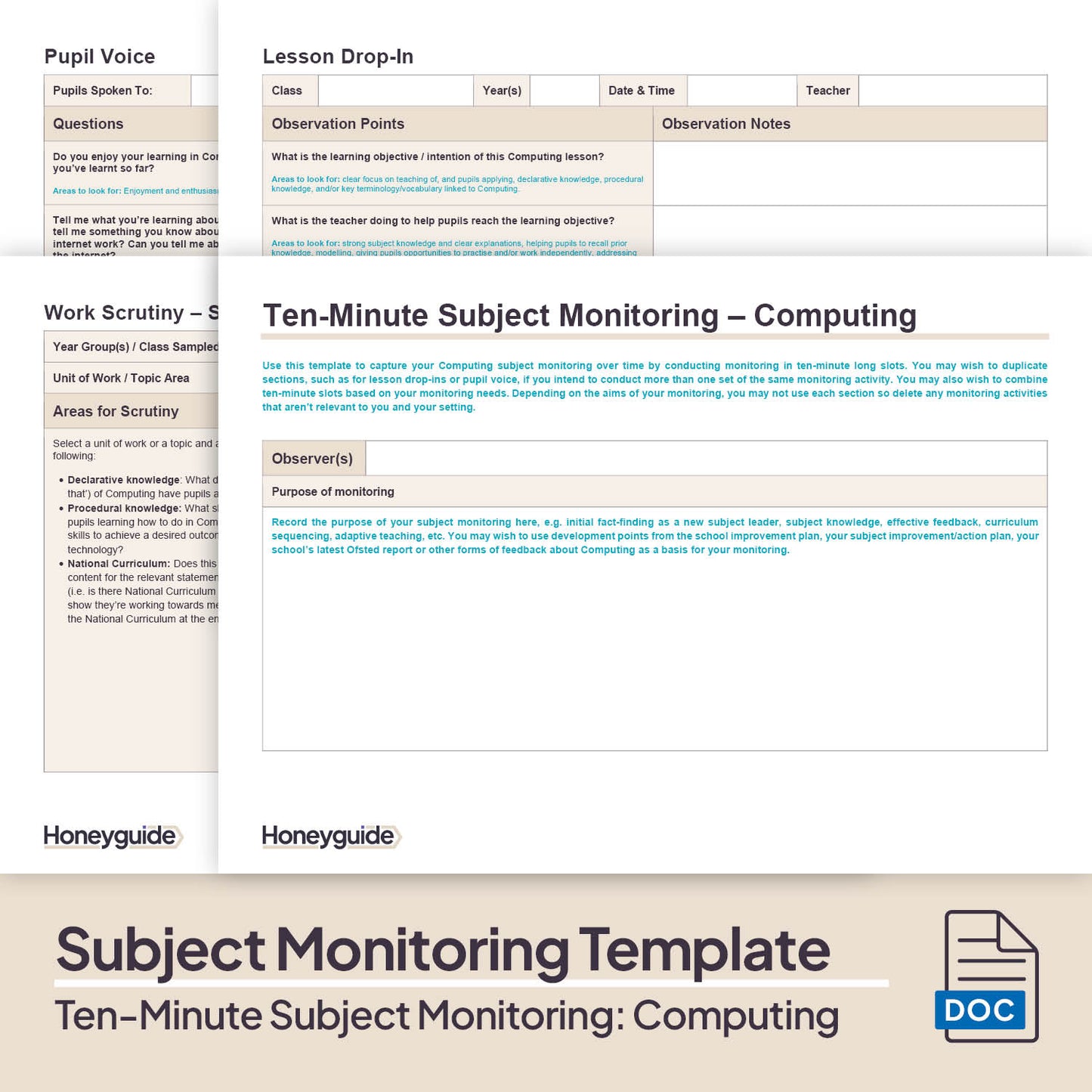 Ten-Minute Subject Monitoring: Primary Computing