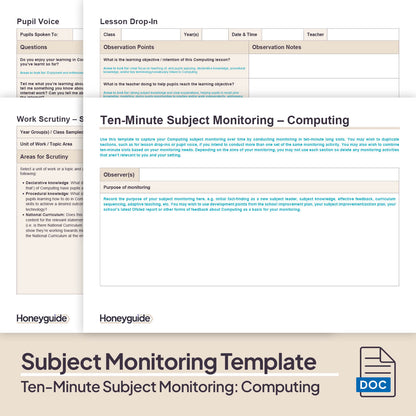 Ten-Minute Subject Monitoring: Primary Computing