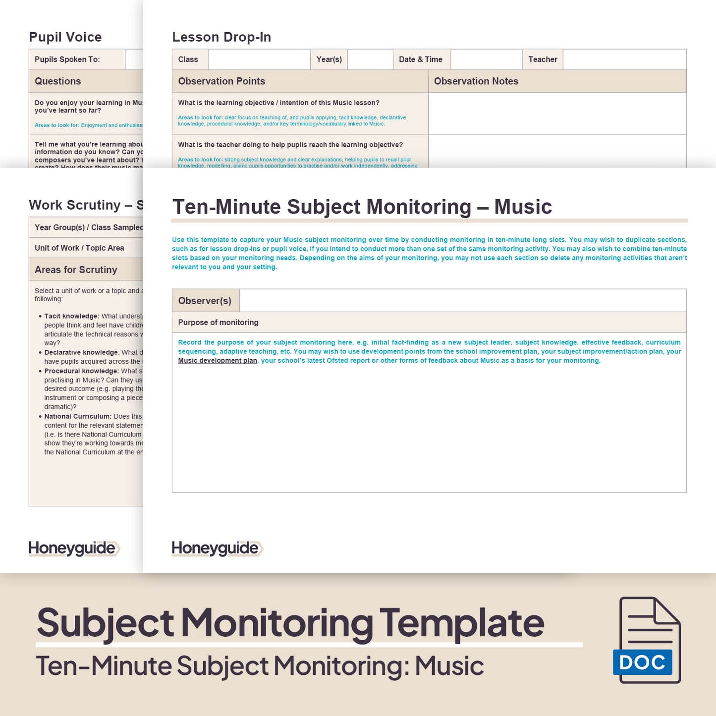 Ten-Minute Subject Monitoring: Primary Music