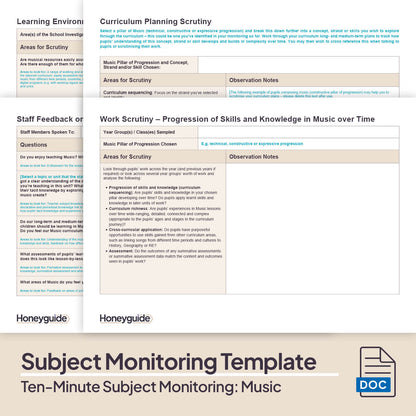 Ten-Minute Subject Monitoring: Primary Music