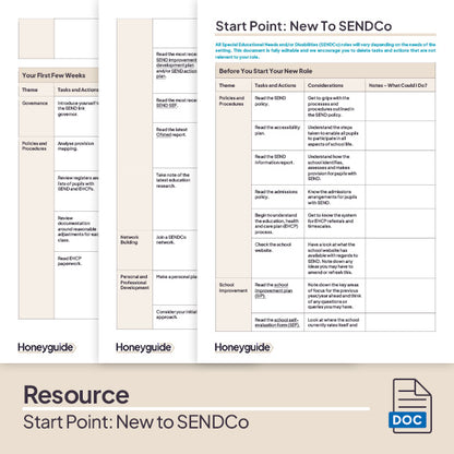 Start Point: New To SENDCo