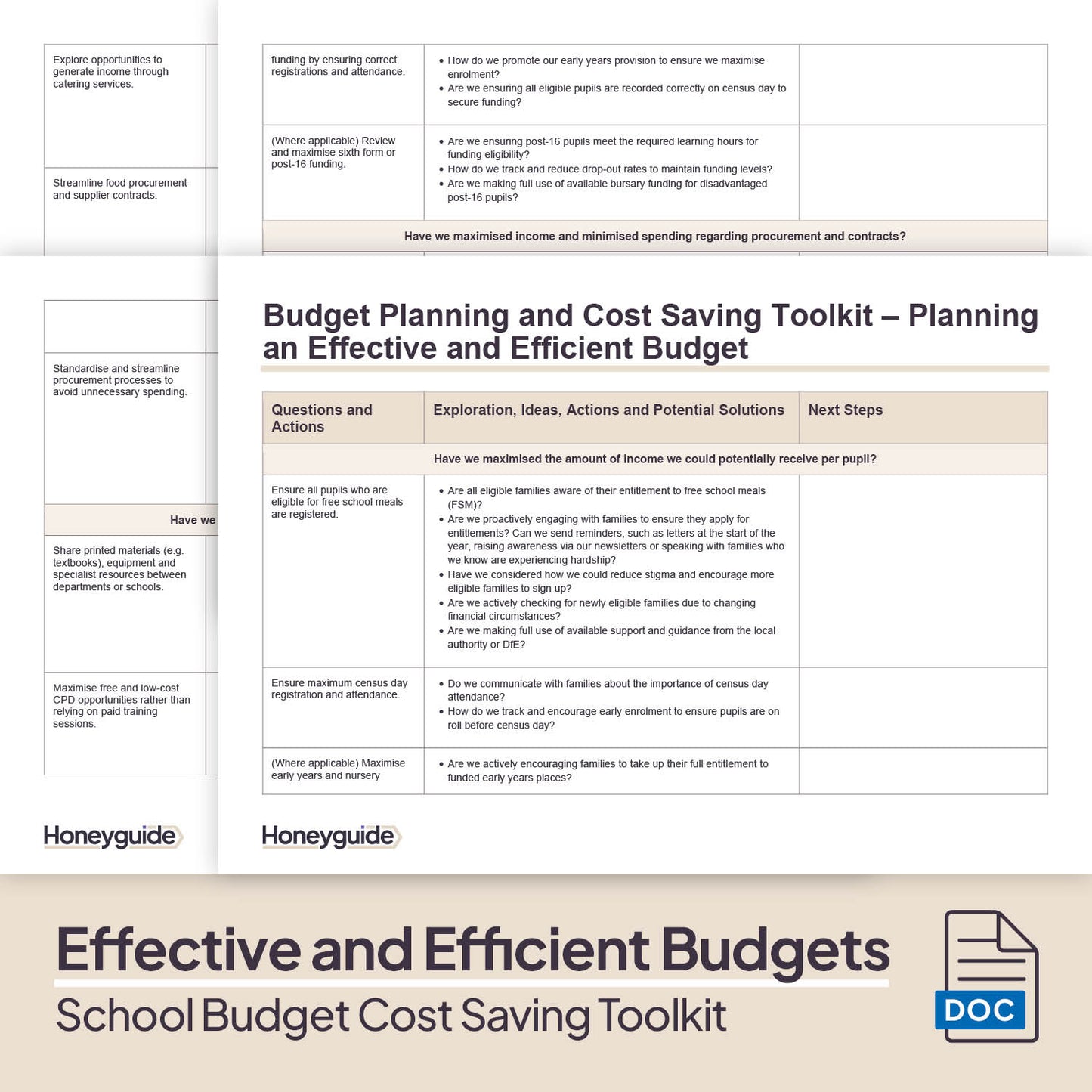 School Budget Planning and Cost Saving Toolkit