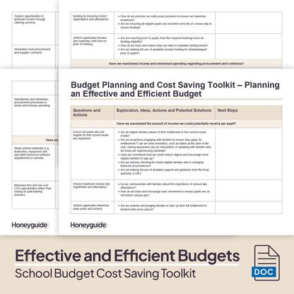 School Budget Planning and Cost Saving Toolkit