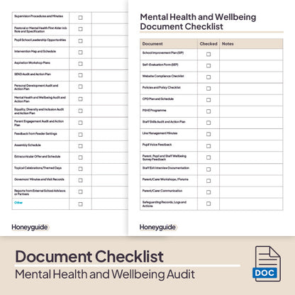 Mental Health and Wellbeing Audit