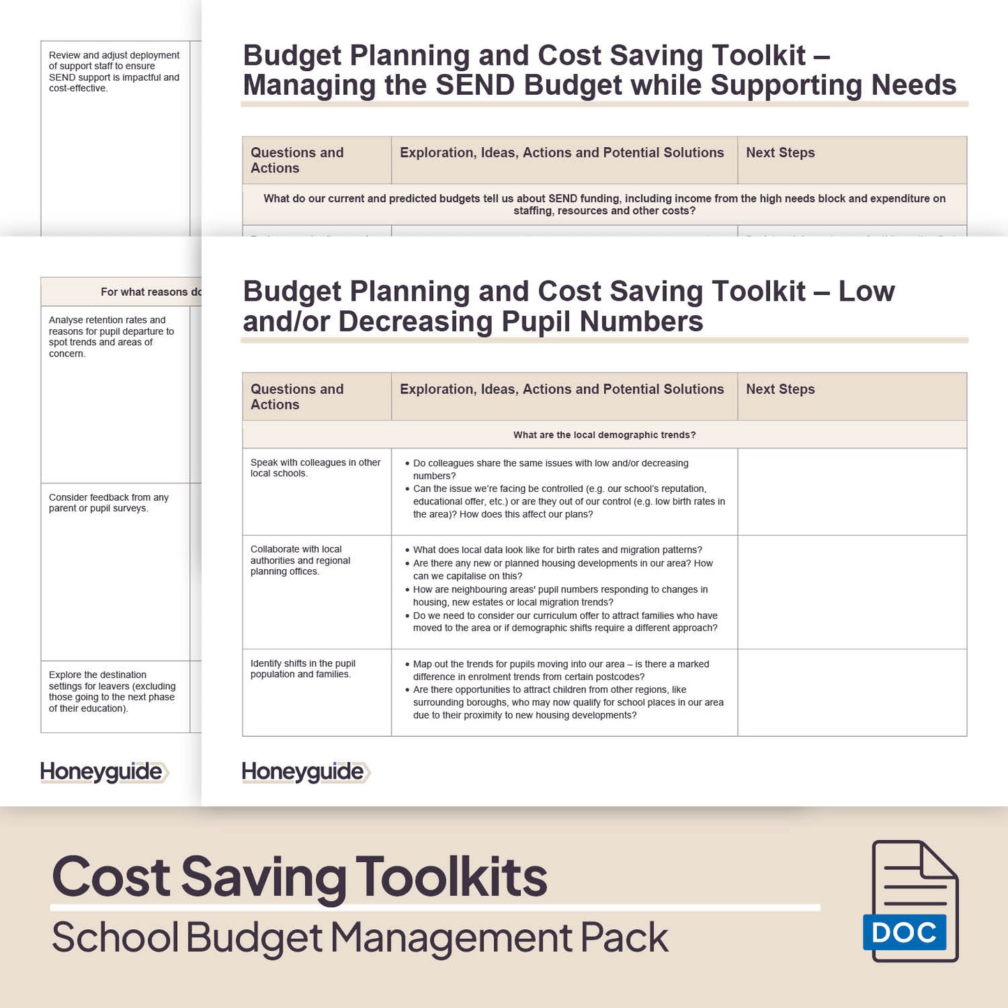 School Budget Management Pack