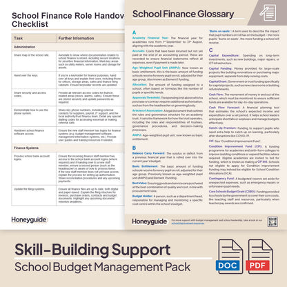 School Budget Management Pack