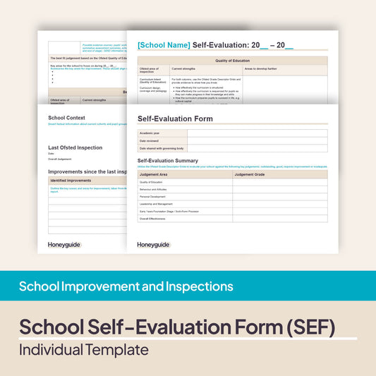 School Self-Evaluation Form (SEF) Template