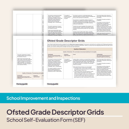 School Self-Evaluation Form (SEF) Template