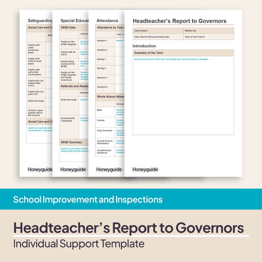 Headteacher's Report to Governors Template