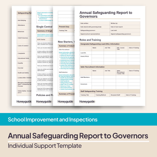 Annual Safeguarding Report to Governors Template