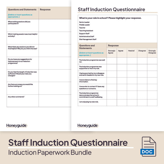 Induction Paperwork Bundle