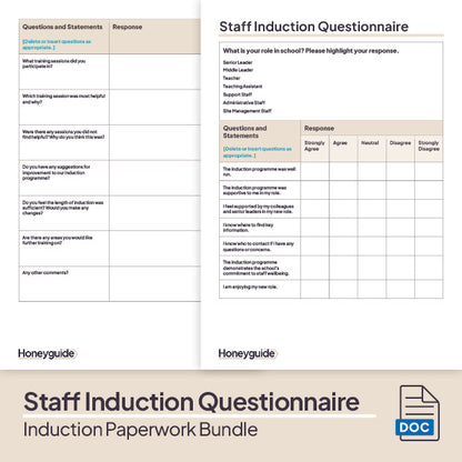 Induction Paperwork Bundle