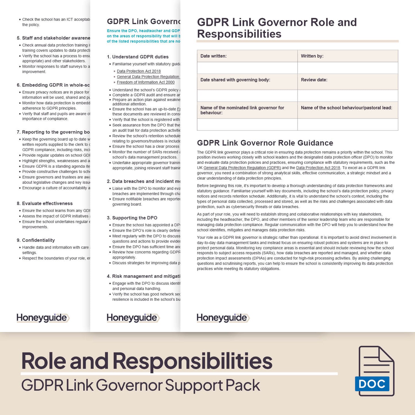 GDPR Link Governor Support Pack