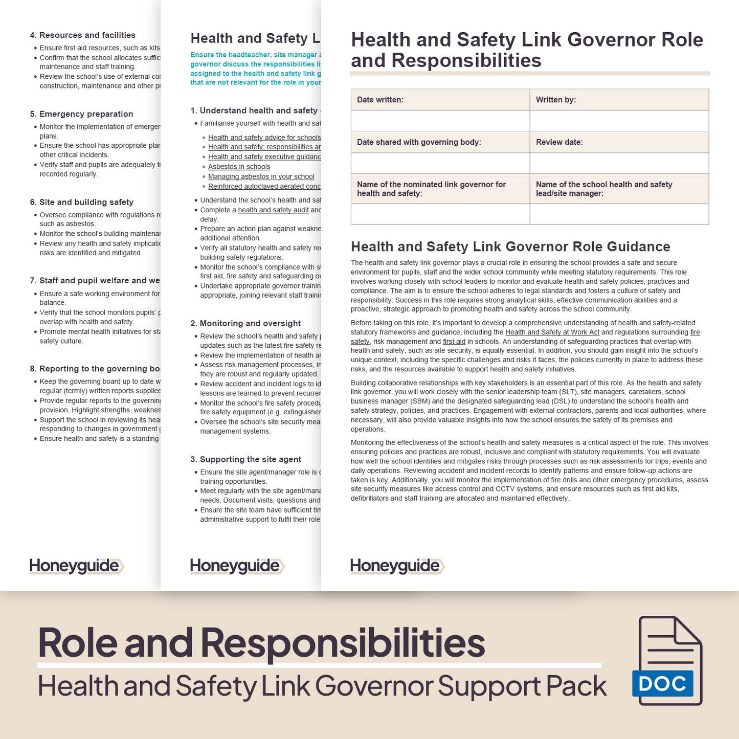 Health and Safety Link Governor Support Pack