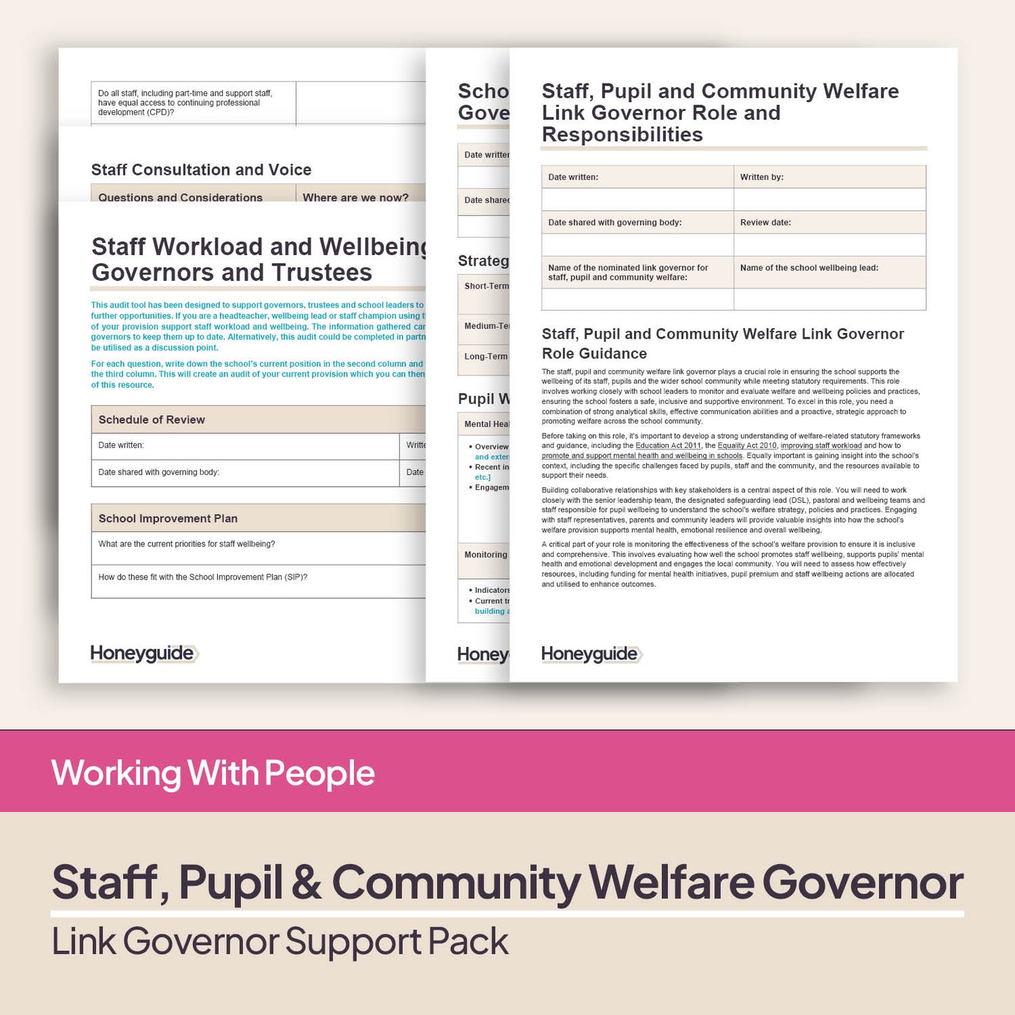 Staff, Pupil and Community Welfare Link Governor Support Pack