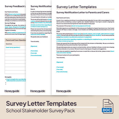 Parent and School Stakeholder Survey Pack